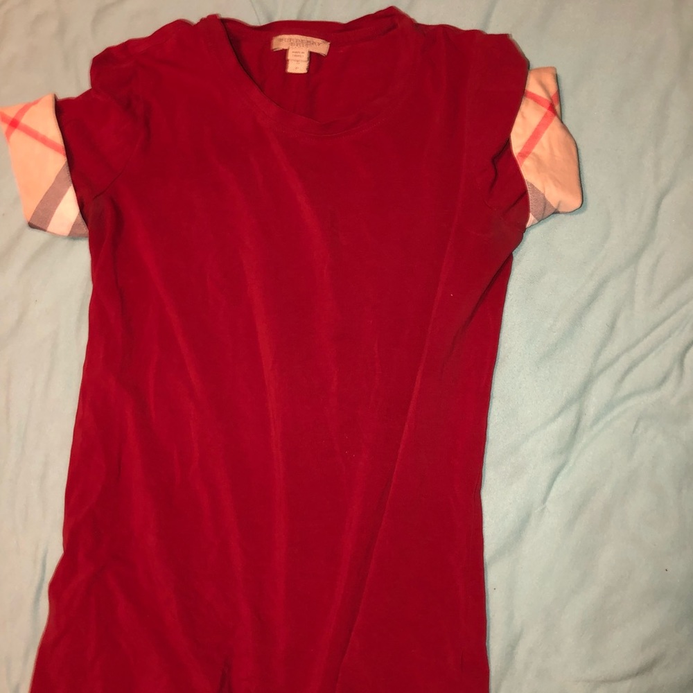 Burberry Check Trim t Shirt